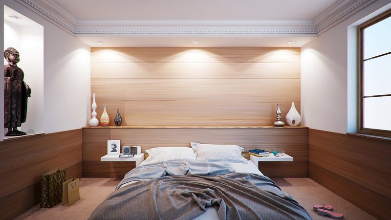 Bedroom for a good sleep
