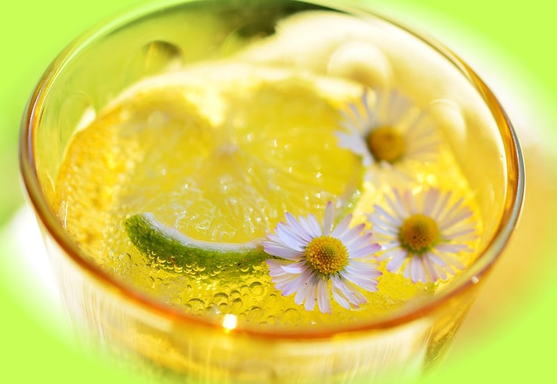 Detox water in a glass